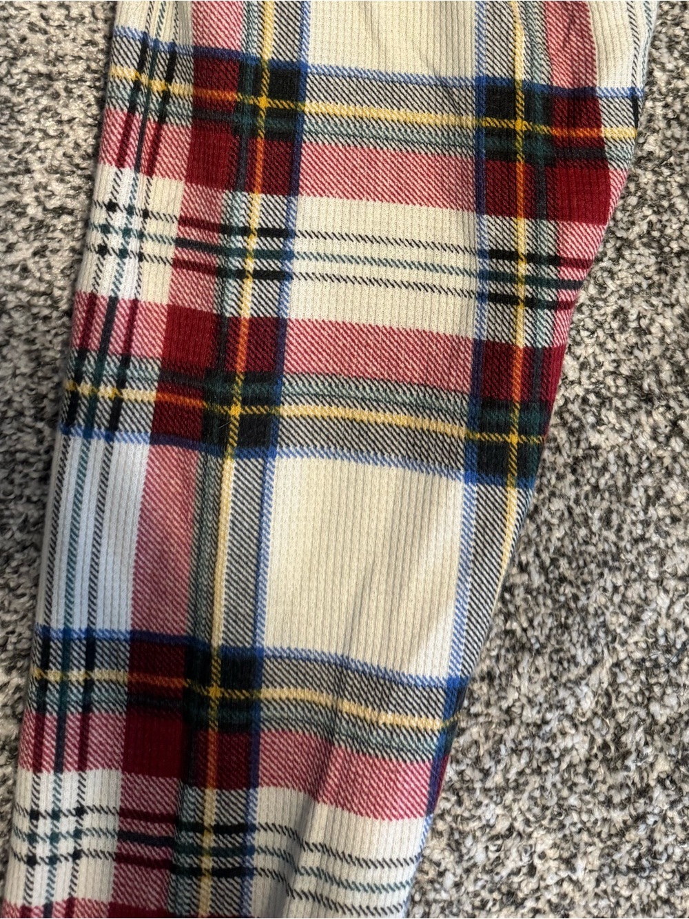 Womens Plaid Thermal Holiday Bottoms - Red, Cream, and Green, size M, NWOT - Picture 5 of 5